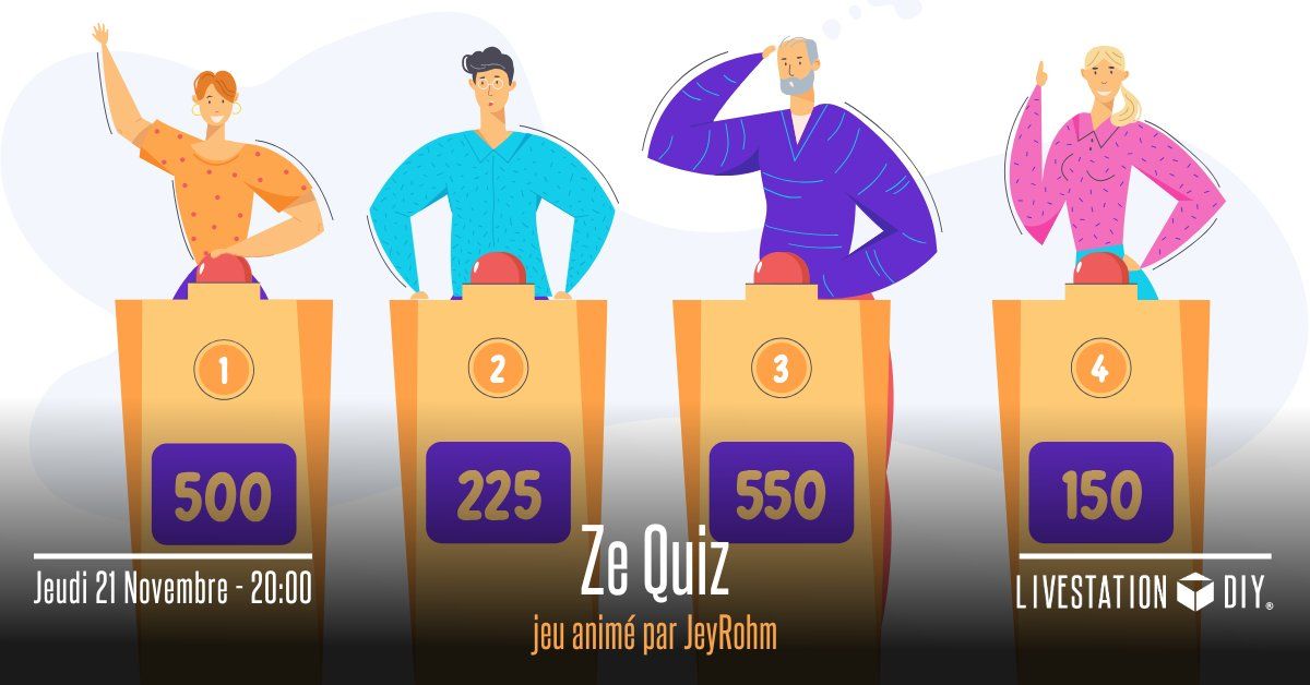 Soir\u00e9e Quizz !!! avec JeyRohm