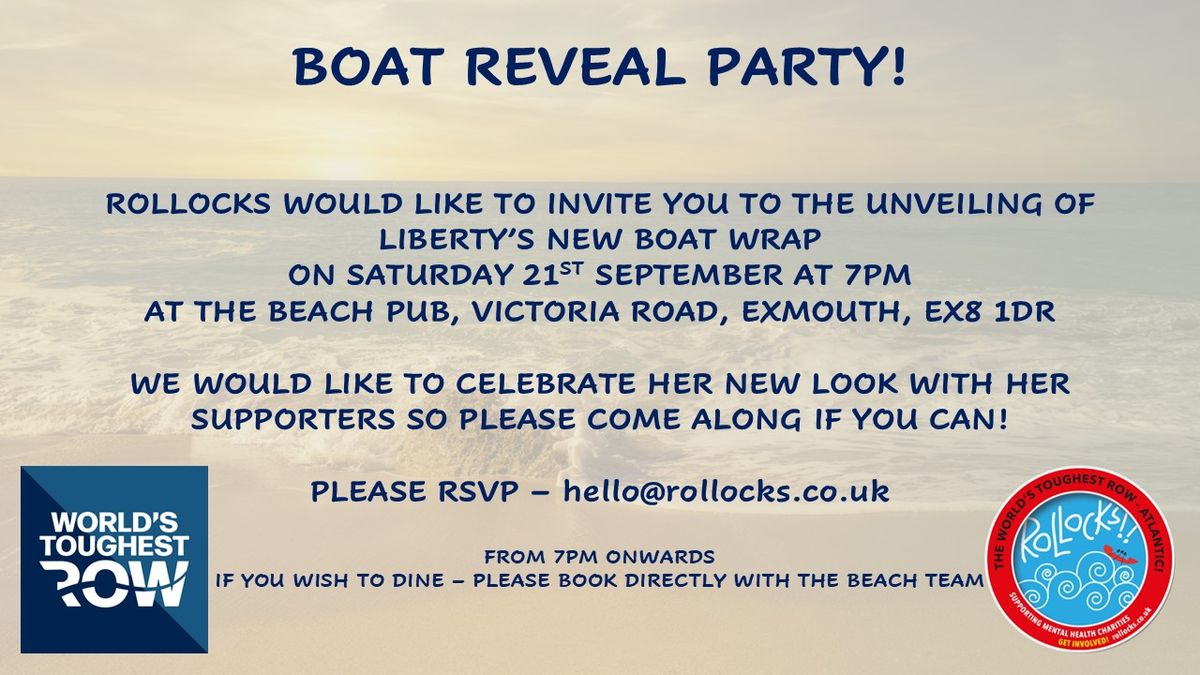 BOAT REVEAL - LIBERTY'S NEW WRAP