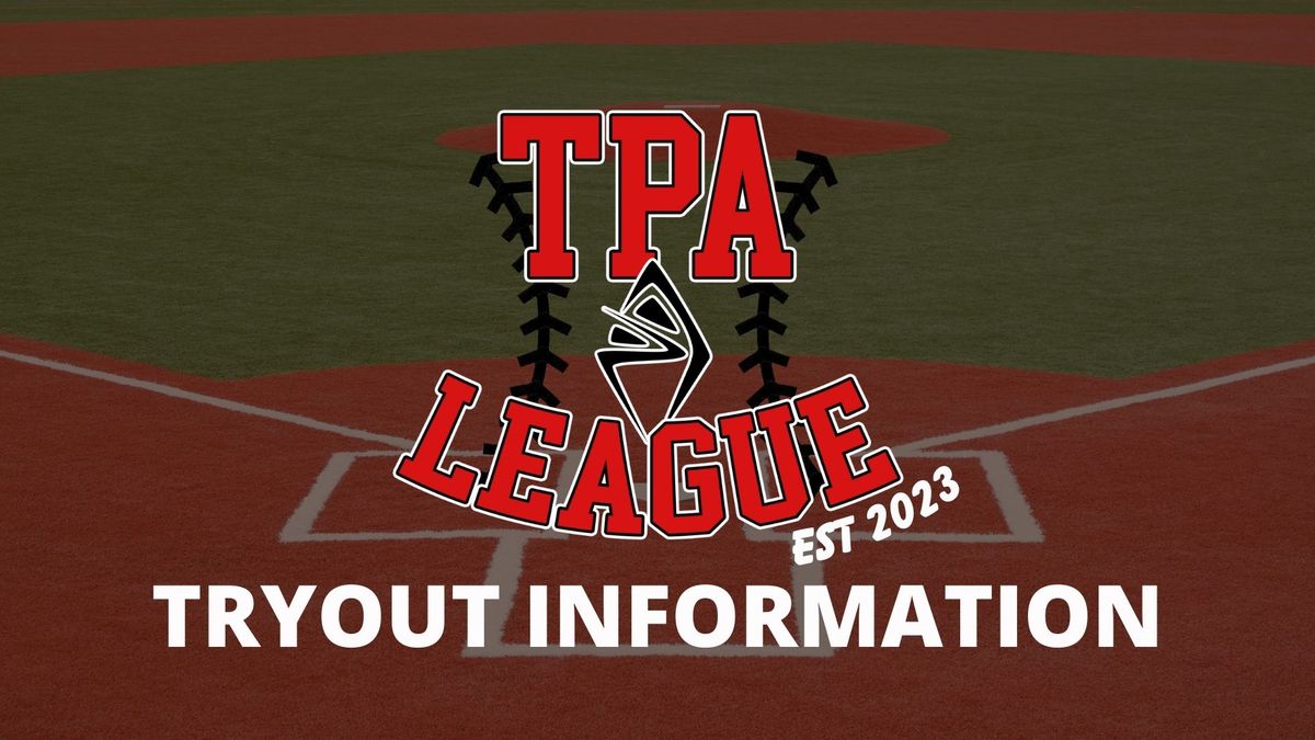 TPA Baseball League 11u\/12u Tryouts