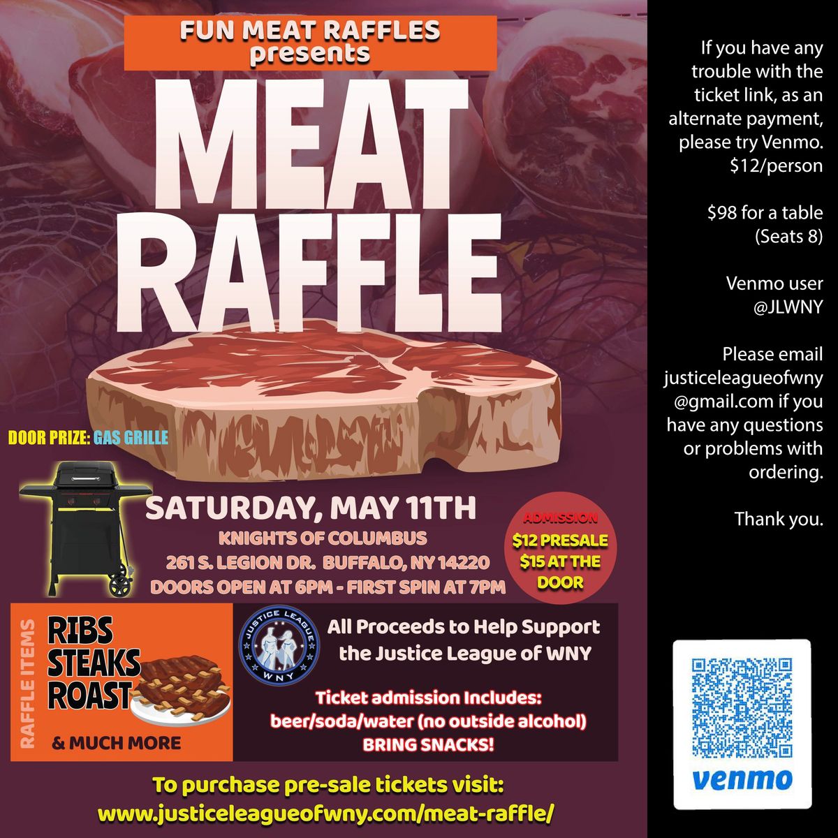 JLWNY Meat Raffle Fundraiser