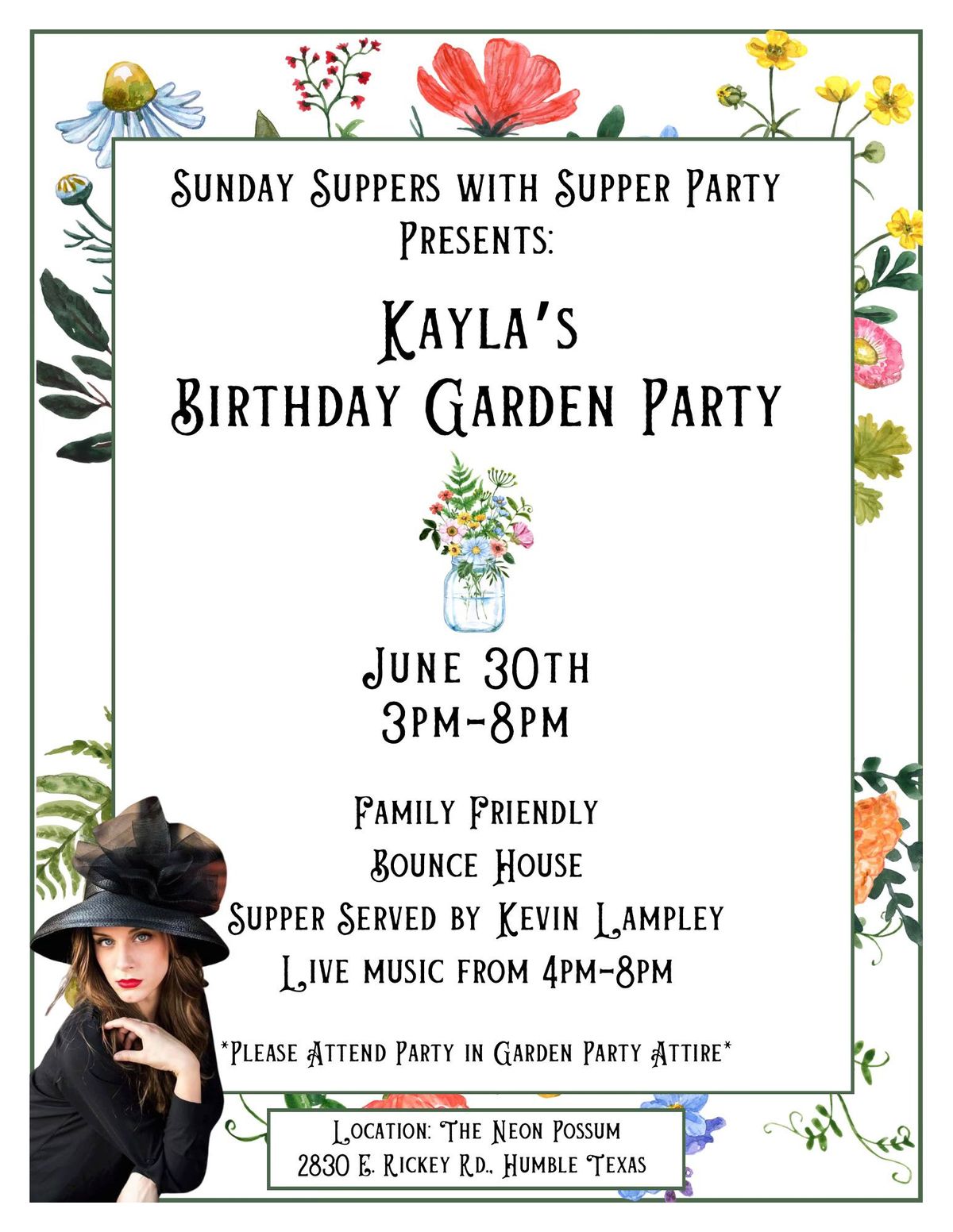 Sunday Supper with Supper Party Presents: Kayla's Garden Party 