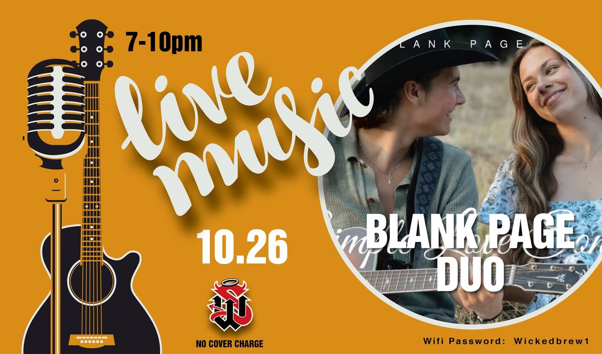 Live Music with Blank Page Duo