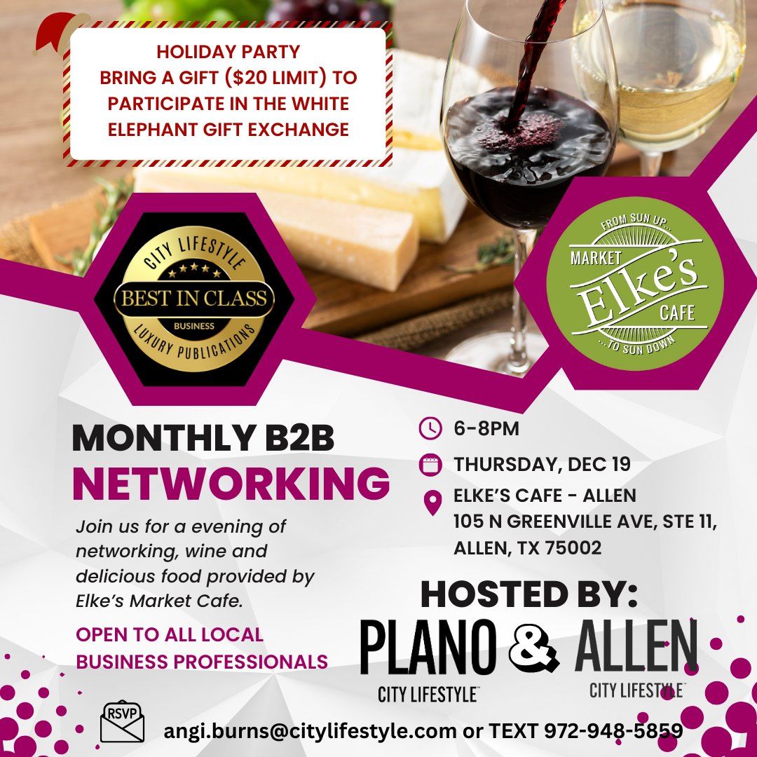 B2B Networking Happy Hour - Holiday Edition