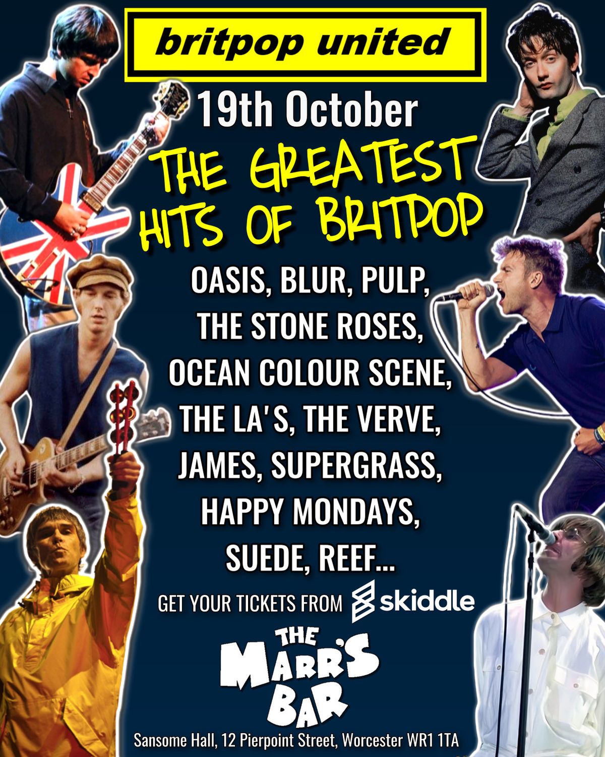 Britpop Tribute Band, "BRITPOP UNITED" Live at The Marrs Bar (Worcester)