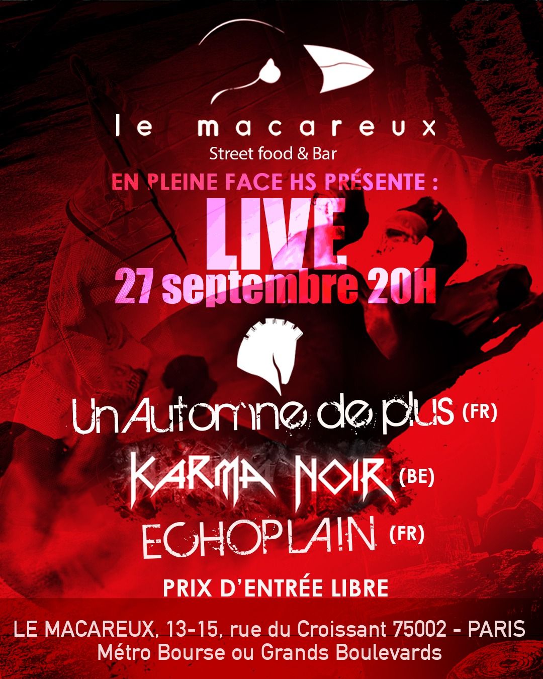 Week end tour : Karma Noir + Un Automne de plus + Echoplain