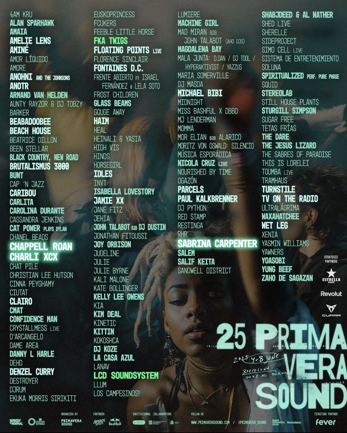 Primavera Sound 2025 - 3-Day Pass - Sabrina Carpenter, Charli XCX and more Tickets