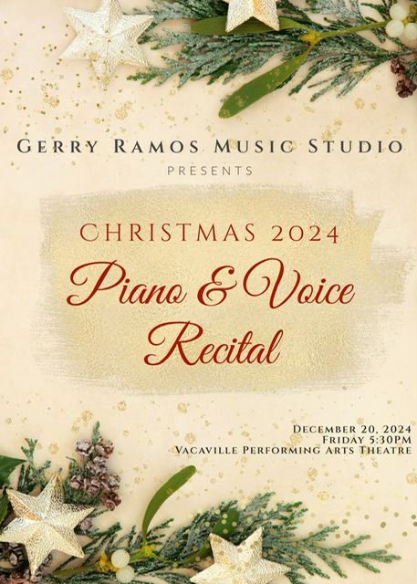 Gerry Ramos Music Studio Christmas 2024 Piano & Voice Recital