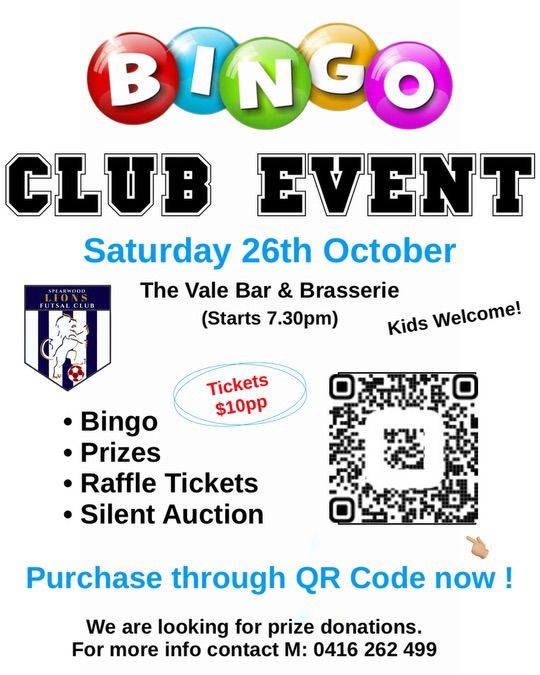 SLFC BINGO NIGHT 