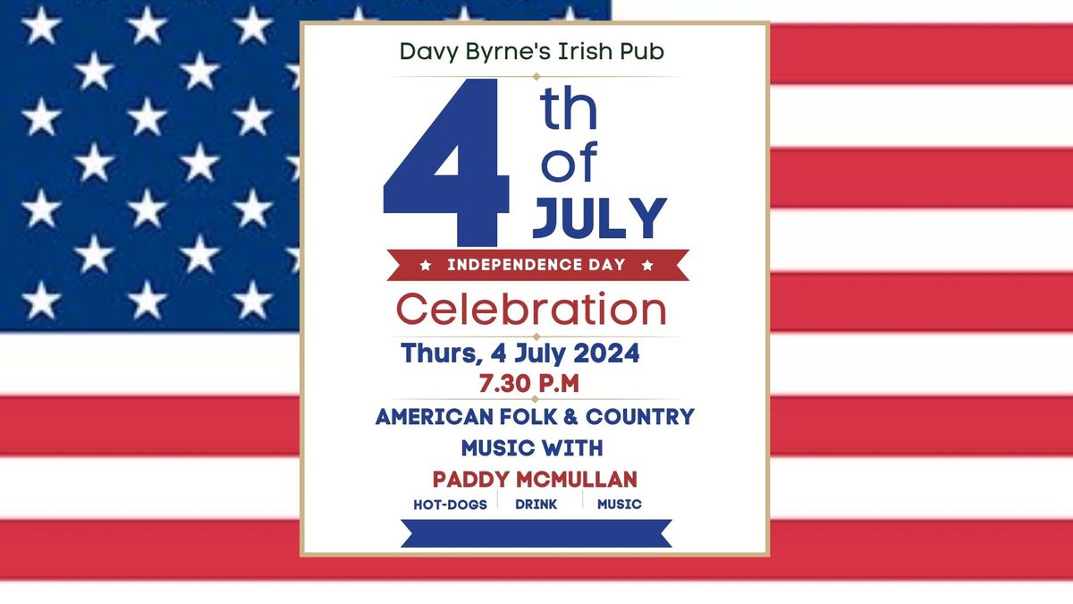 4th July at Davy Byrne's Irish Pub