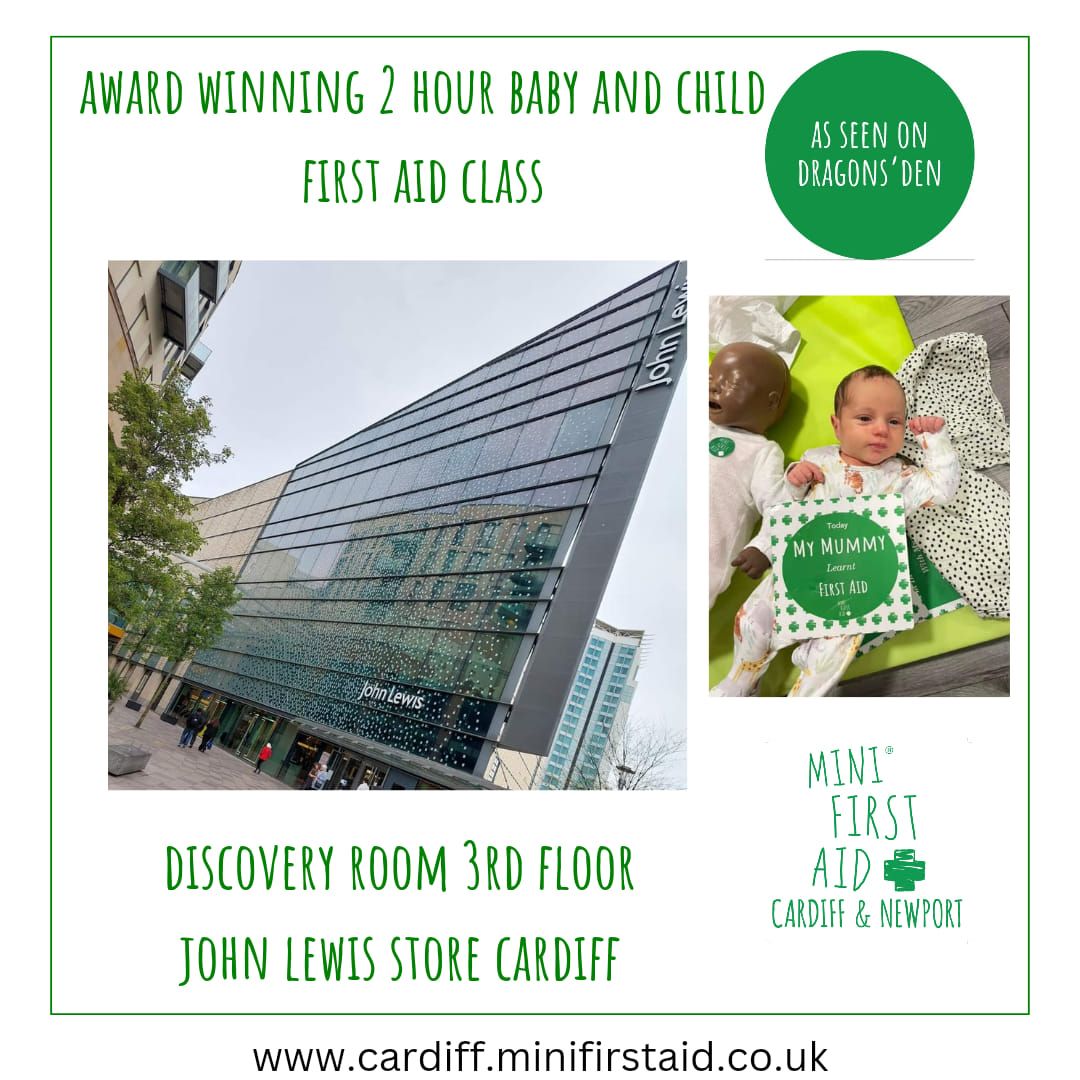 Baby and child first aid class at John Lewis Cardiff 