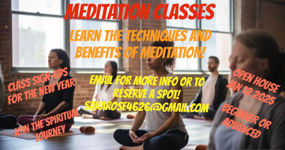 Meditation Classes in the New Year!