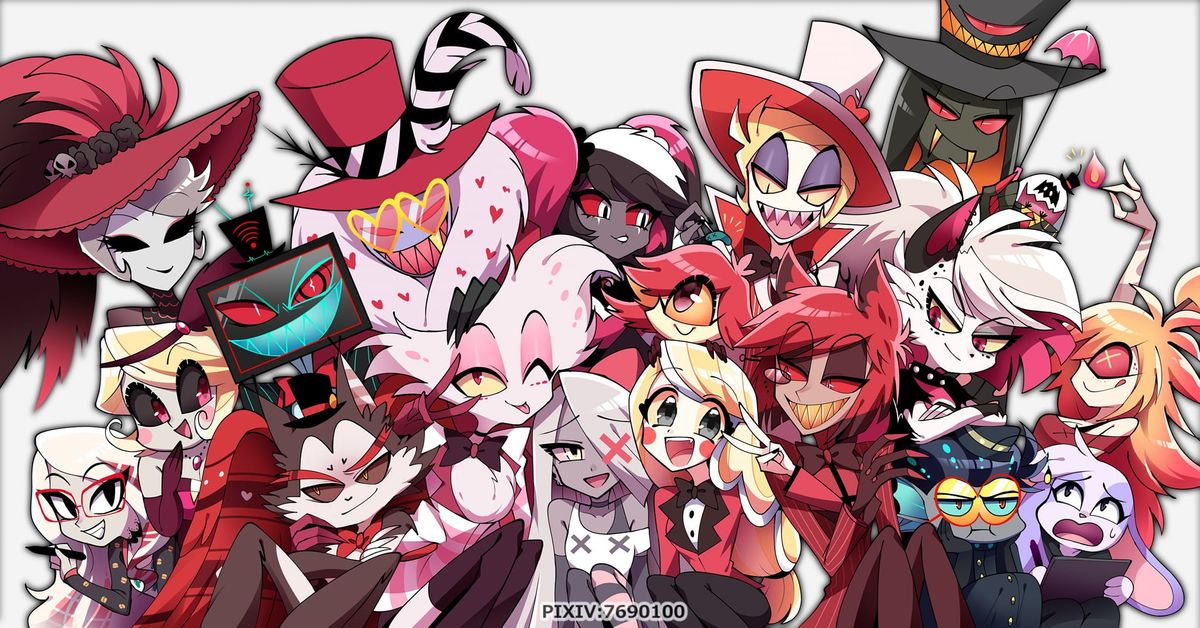 Hazbin Hotel FanX cosplay meetup