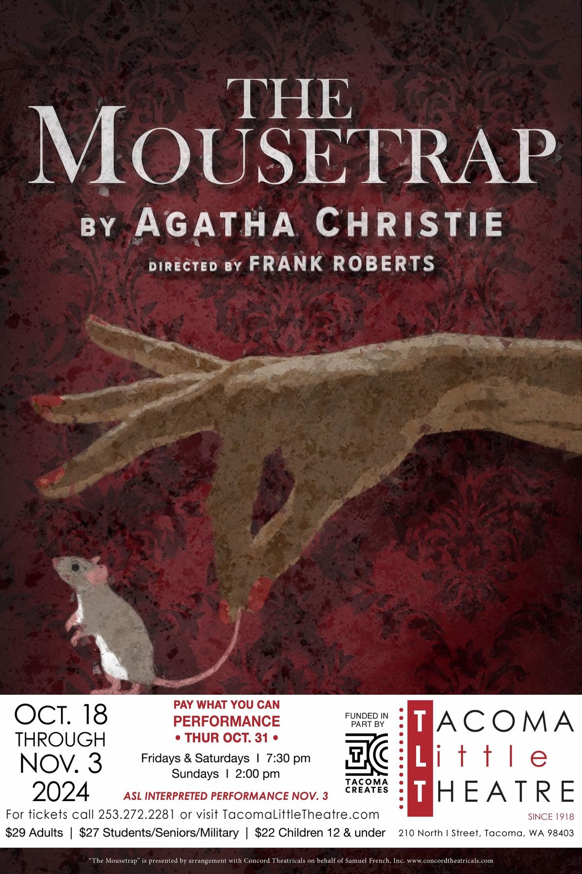 The Mousetrap at Tacoma Little Theatre