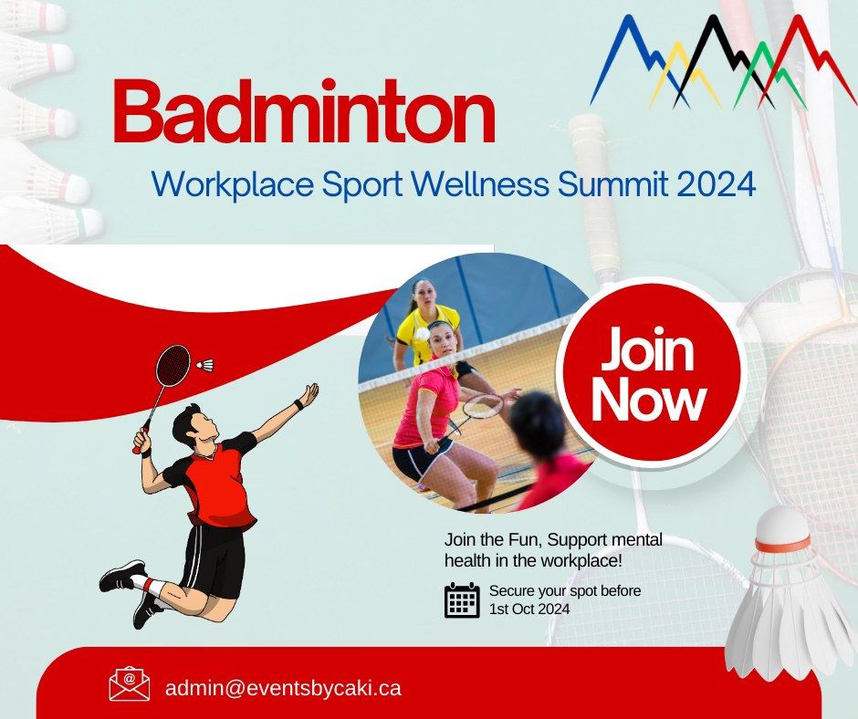 Badminton Workplace Sport Wellness Summit 2024