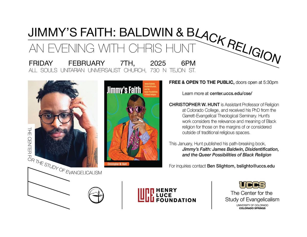 Jimmy's Faith: Baldwin & Black Religion, an Evening with Chris Hunt