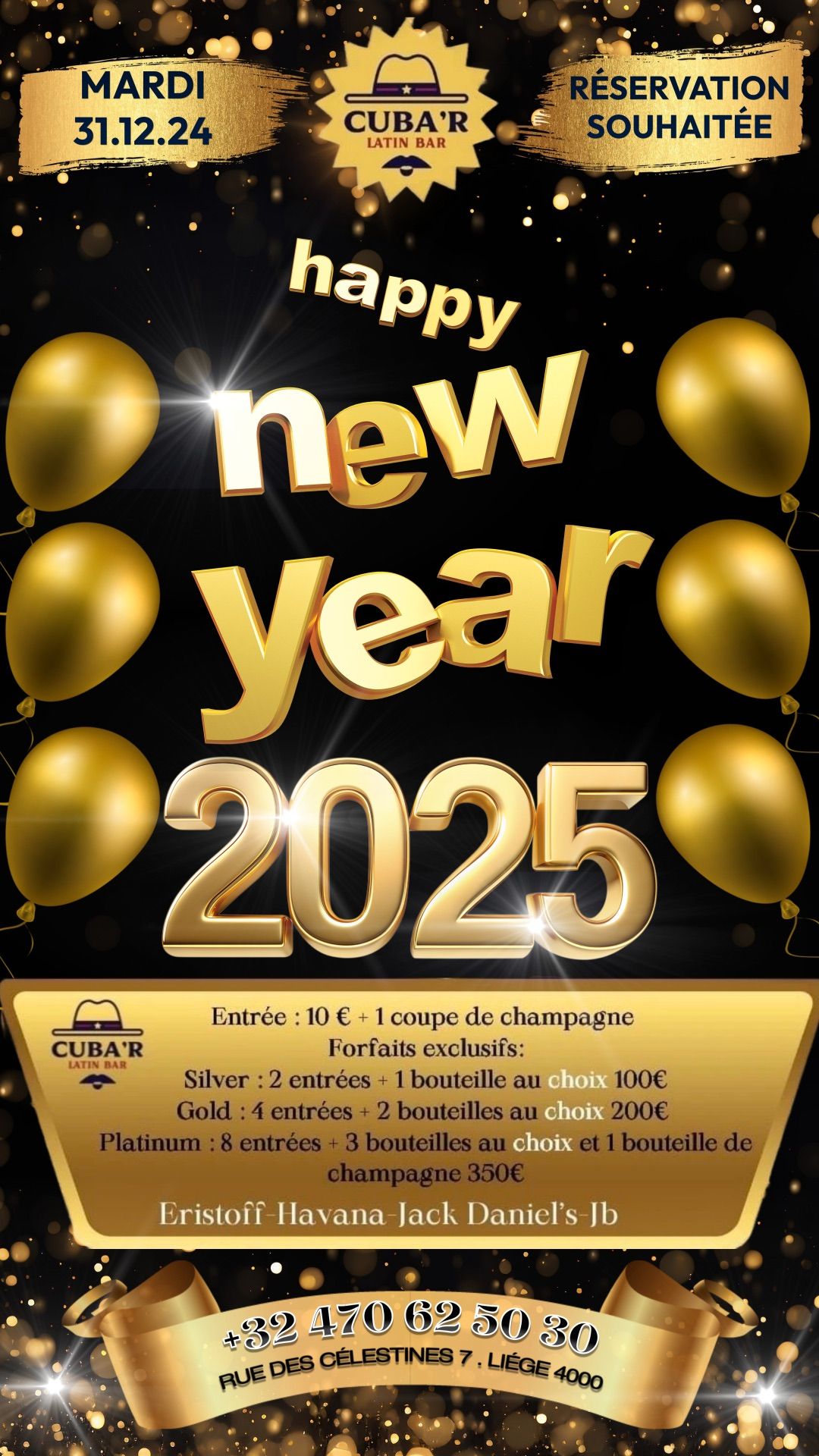 NEW YEAR 2025 au Cuba\u2019r de Liege