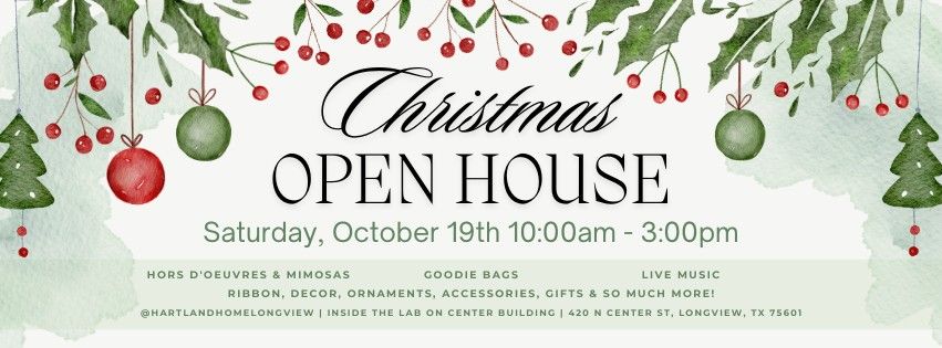 Christmas Open House & Grand Reopening