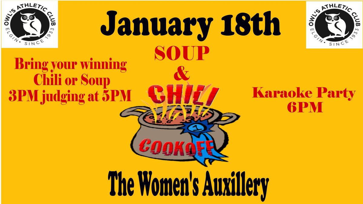 Annual Soup & Chili Cook Off & Karaoke Party