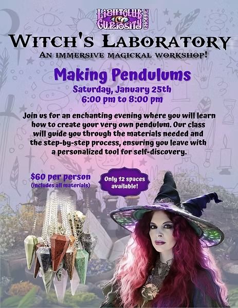 Witch's Laboratory: Making Pendulums