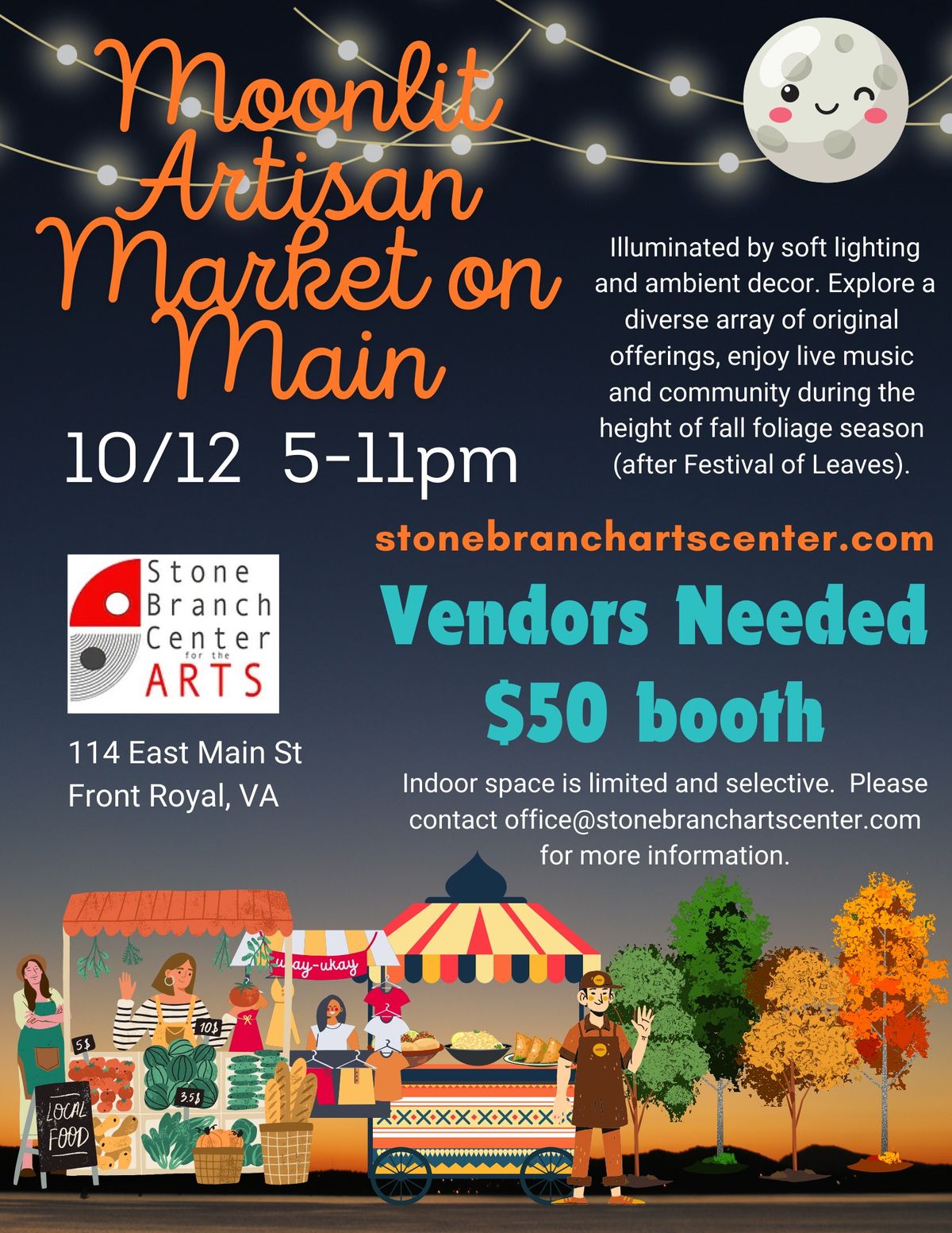 Moonlit Artisan Market on Main