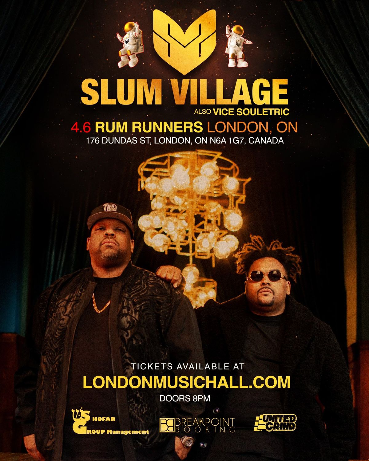 SLUM VILLAGE w\/ Vice Souletric - April 6th @ Rum Runners