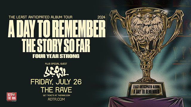 A Day To Remember - The Least Anticipated Album Tour at The Rave \/ Eagles Club