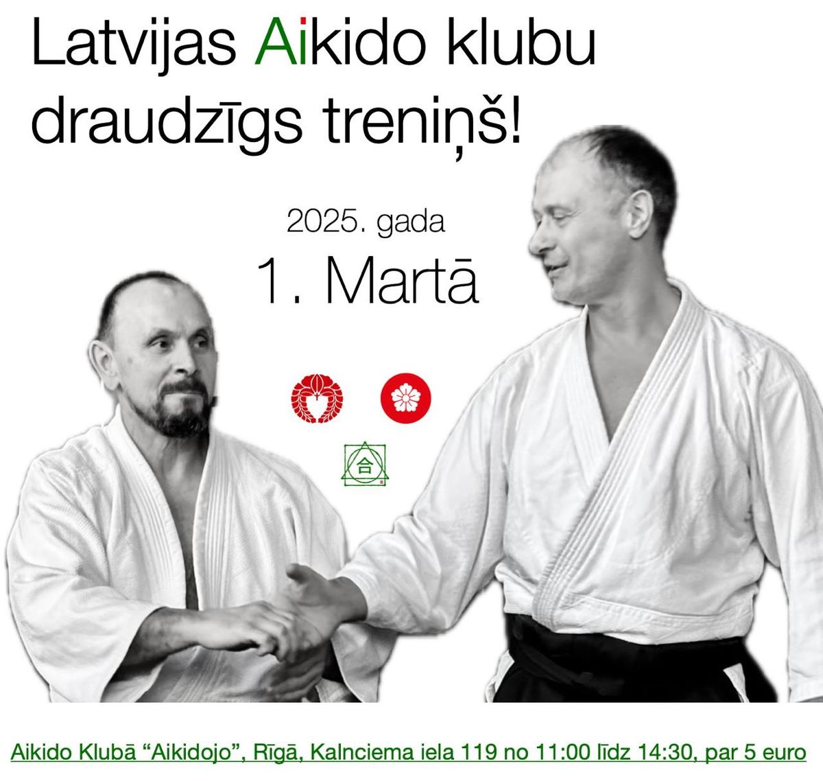 Aicin\u0101m uz Latvijas Aikido klubu draudz\u012bgu treni\u0146u!