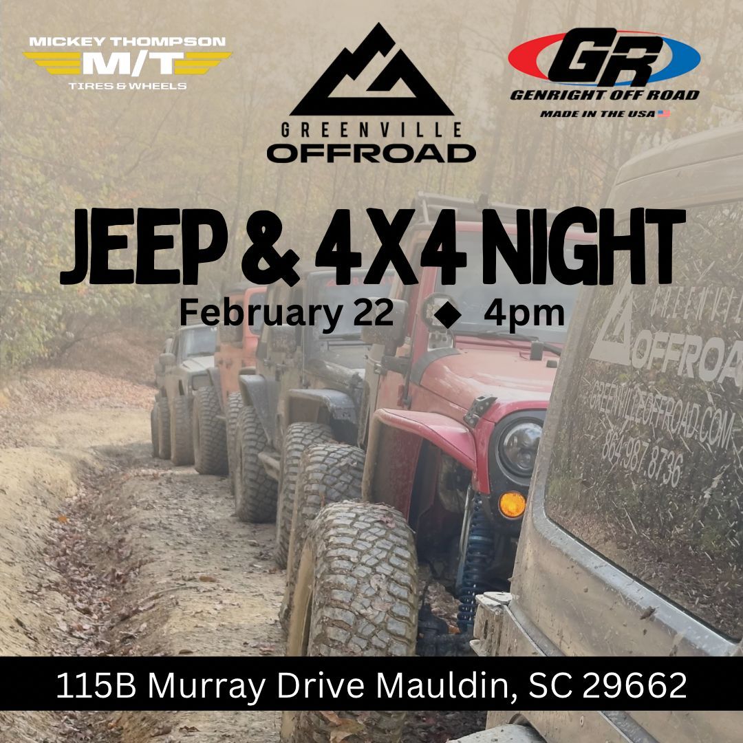 Genright\/Mickey Thompson Jeep night 