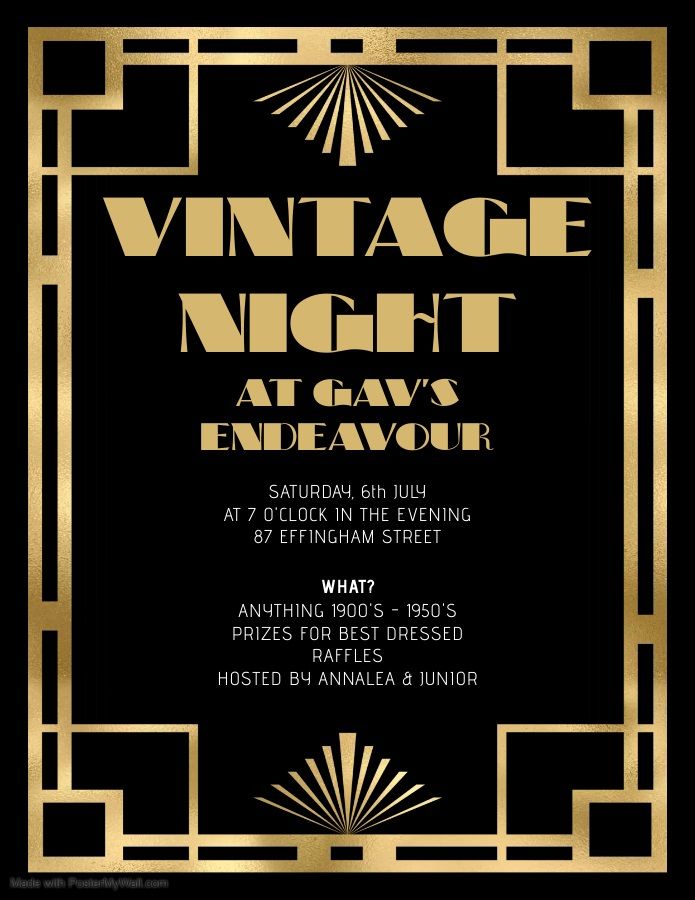 Vintage Night @ Gav's