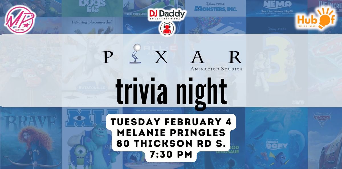 PIXAR TRIVIA NIGHT - Melanie Pringles (Whitby)