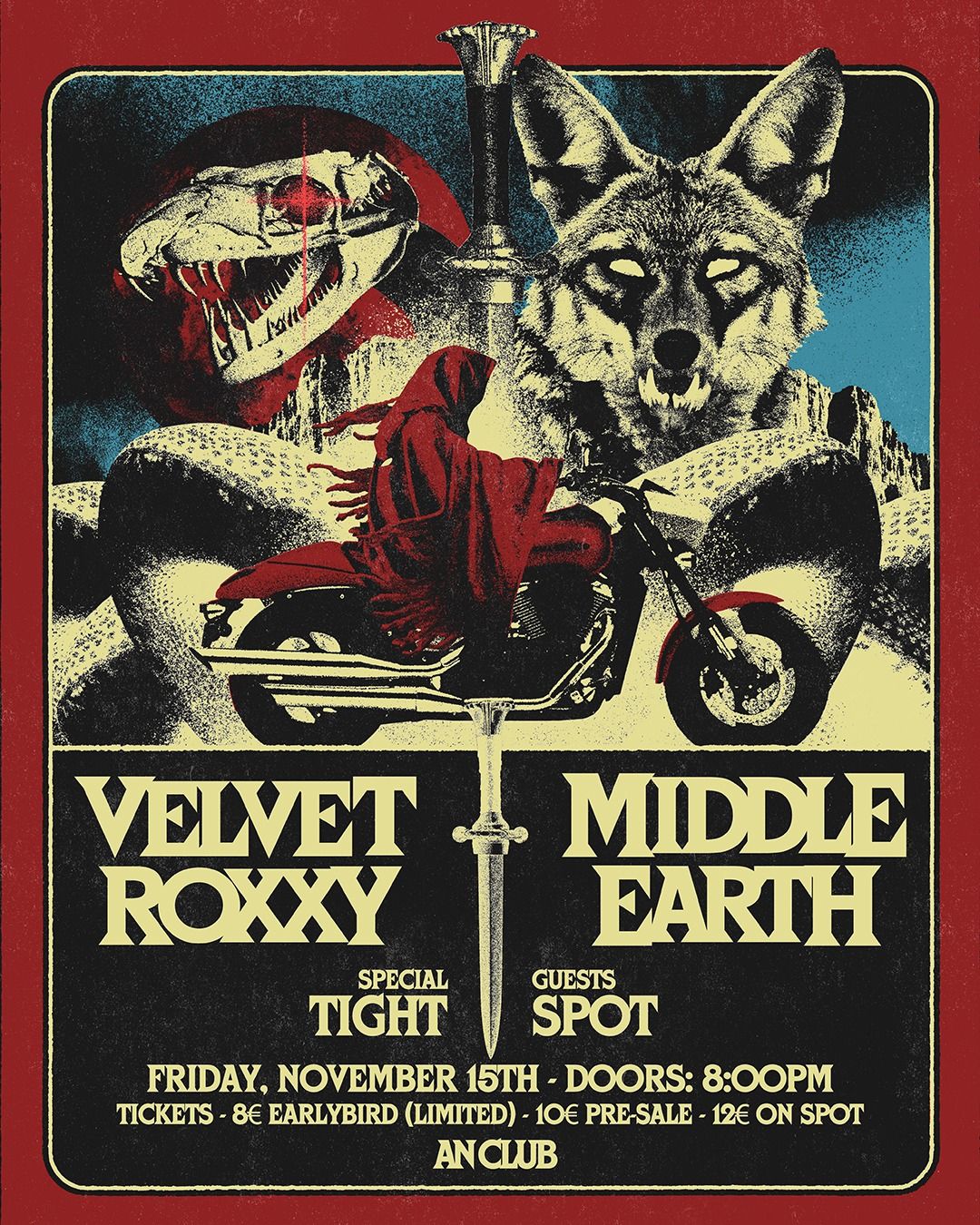 MIDDLE EARTH - VELVET ROXXY - TIGHT SPOT LIVE @ AN CLUB