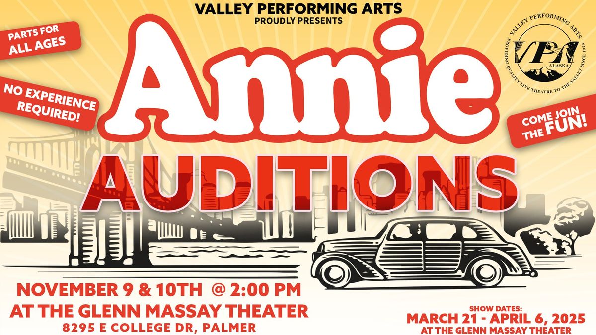 Annie Auditions for VPA