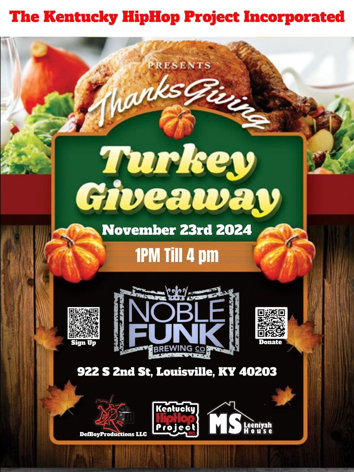 The Kentucky Hip Hop Project Turkey Drive 