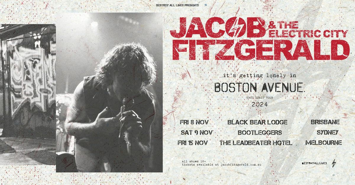 Jacob Fitzgerald & The Electric City - Boston Avenue EP Tour - Brisbane  