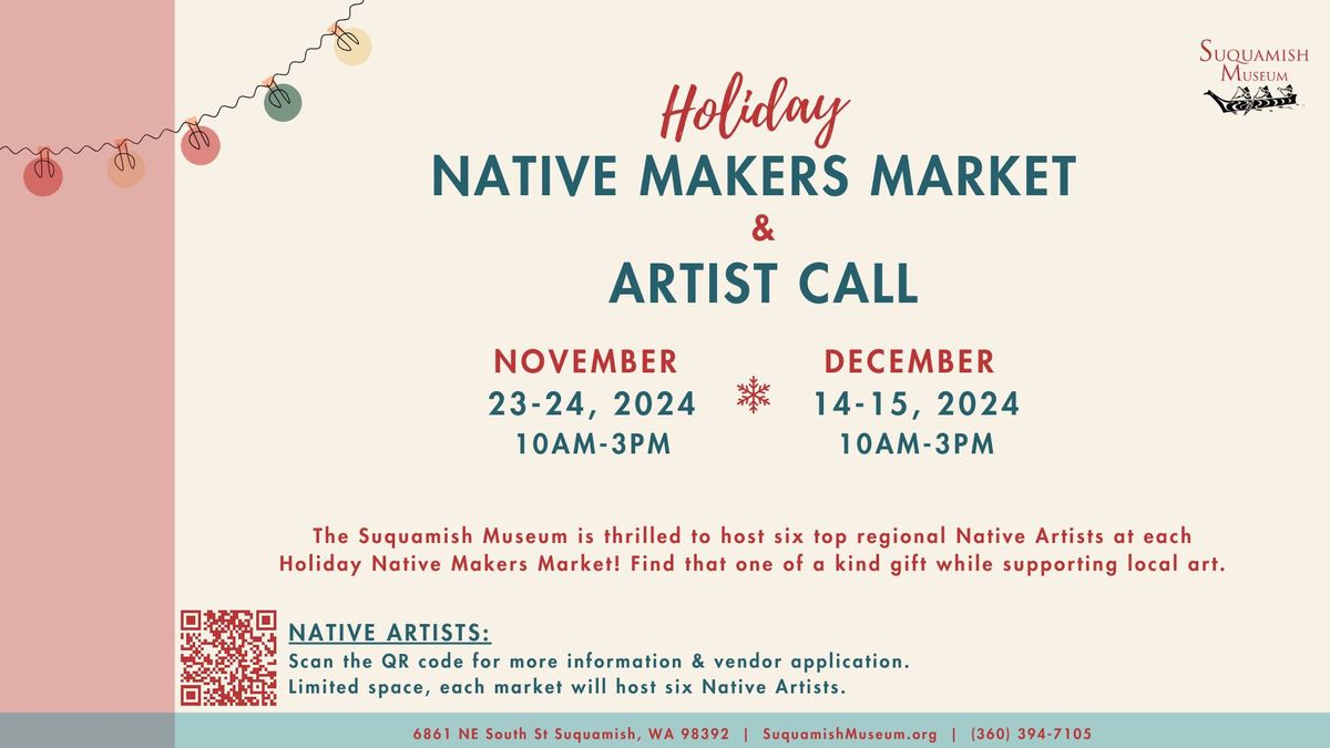 Holiday Native Makers Market