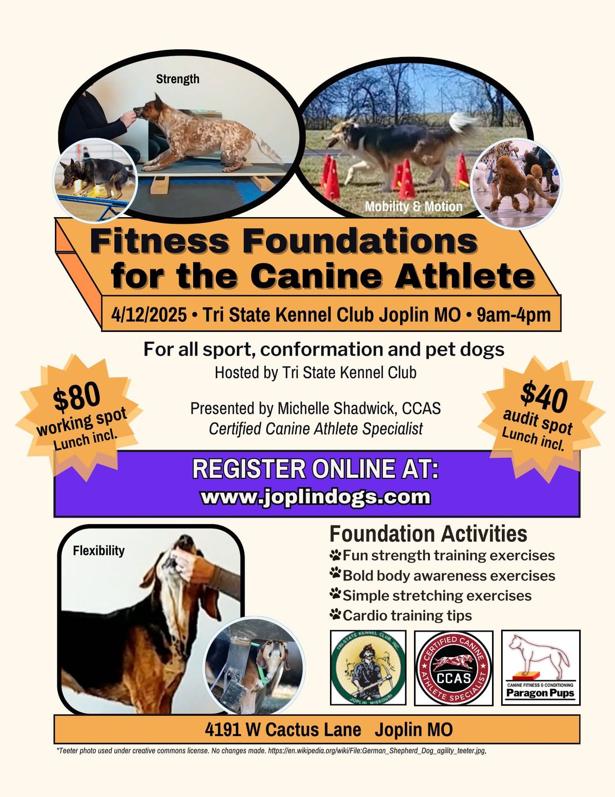 Foundations for the Canine Athlete Seminar