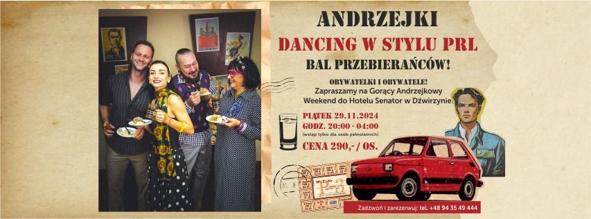 ANDRZEJKI - DANCING W STYLU PRL - BAL PRZEBIERA\u0143C\u00d3W