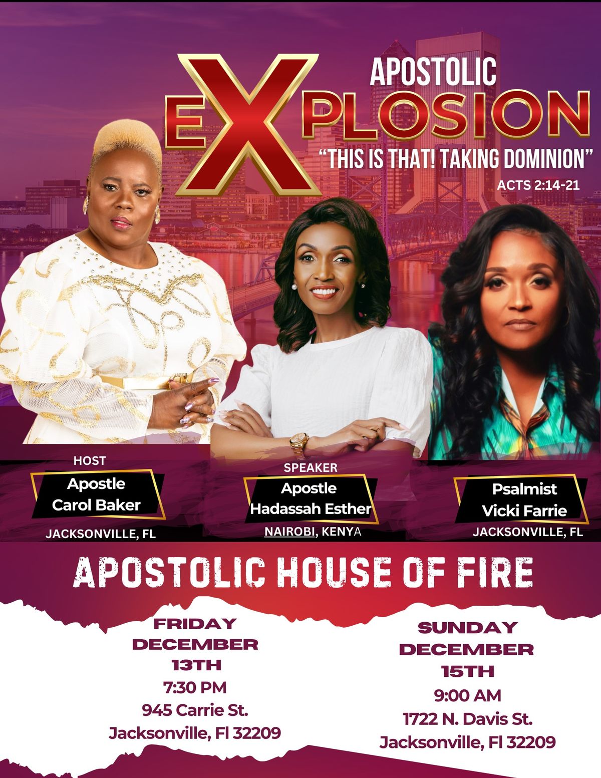 Apostolic Explosion"This is That! Taking Dominion".