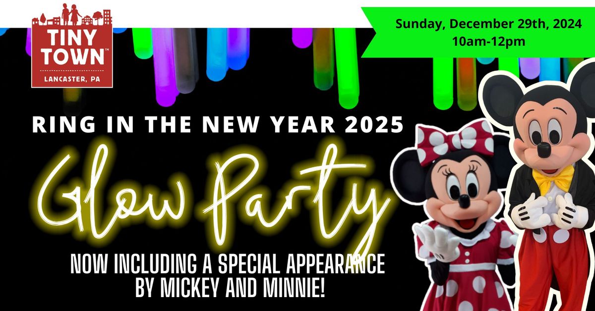 New Year Glow Dance Party with Mickey and Minnie! 