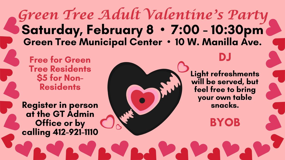 Green Tree Adult Valentine's Day Party