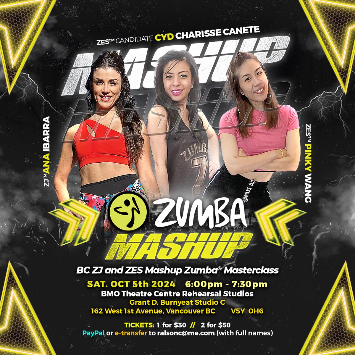 BC ZJ\u2122  and ZES\u2122 Mashup Zumba \u00ae Masterclass SOLD OUT