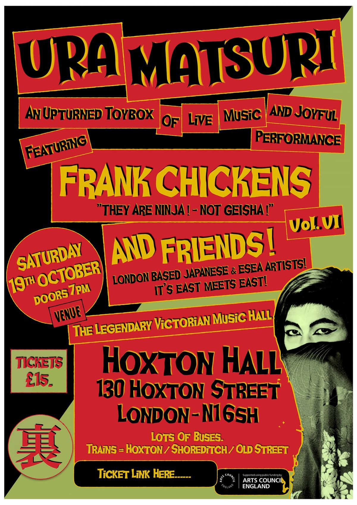 Ura Matsuri 2024 at Hoxton Hall with Frank Chickens 