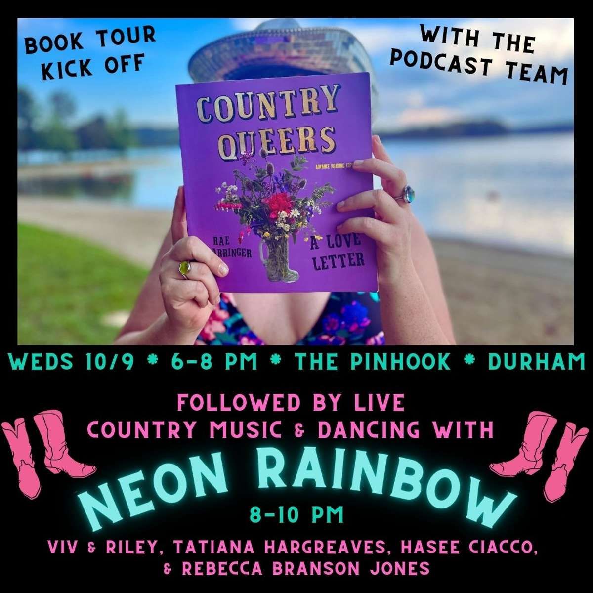 Country Queers Podcast Book Talk and String Band feat: Tatiana Hargreaves + Viv and Riley + Hasee Ciacco + Rebecca Branson Jones