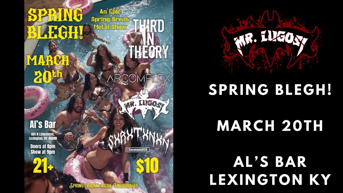 Mr. Lugosi live at Spring Blegh! 