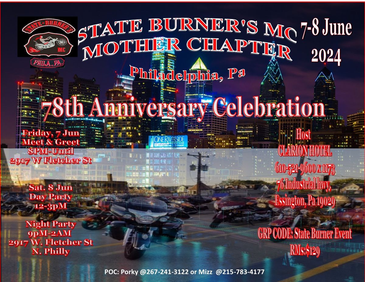 State Burner\u2019s MC 78th Annual