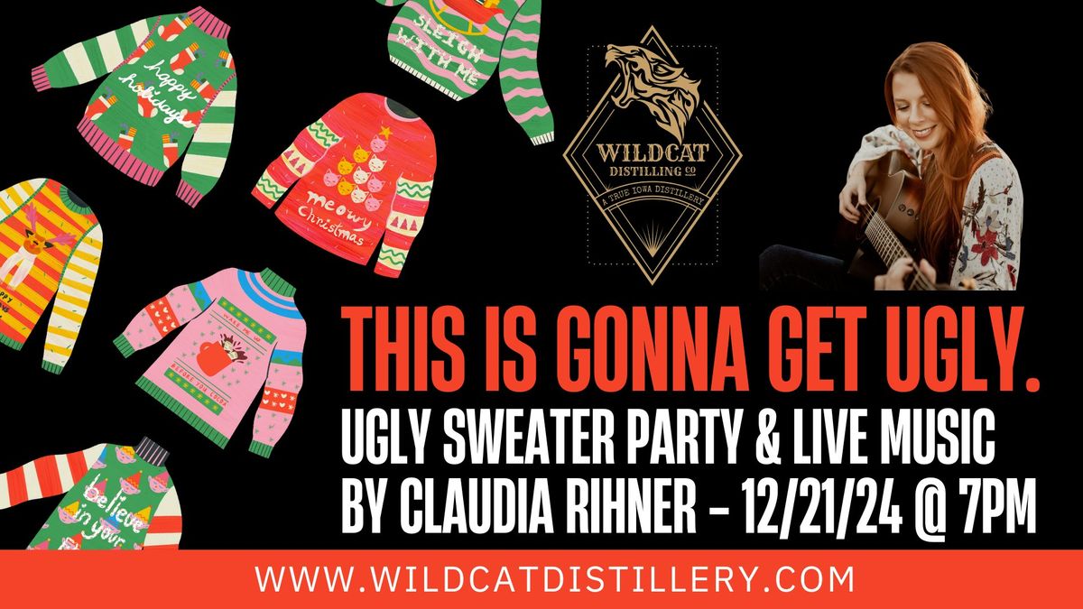 \ud83c\udf84Ugly Sweater Party with Live Music by Claudia Rihner \ud83c\udfb6