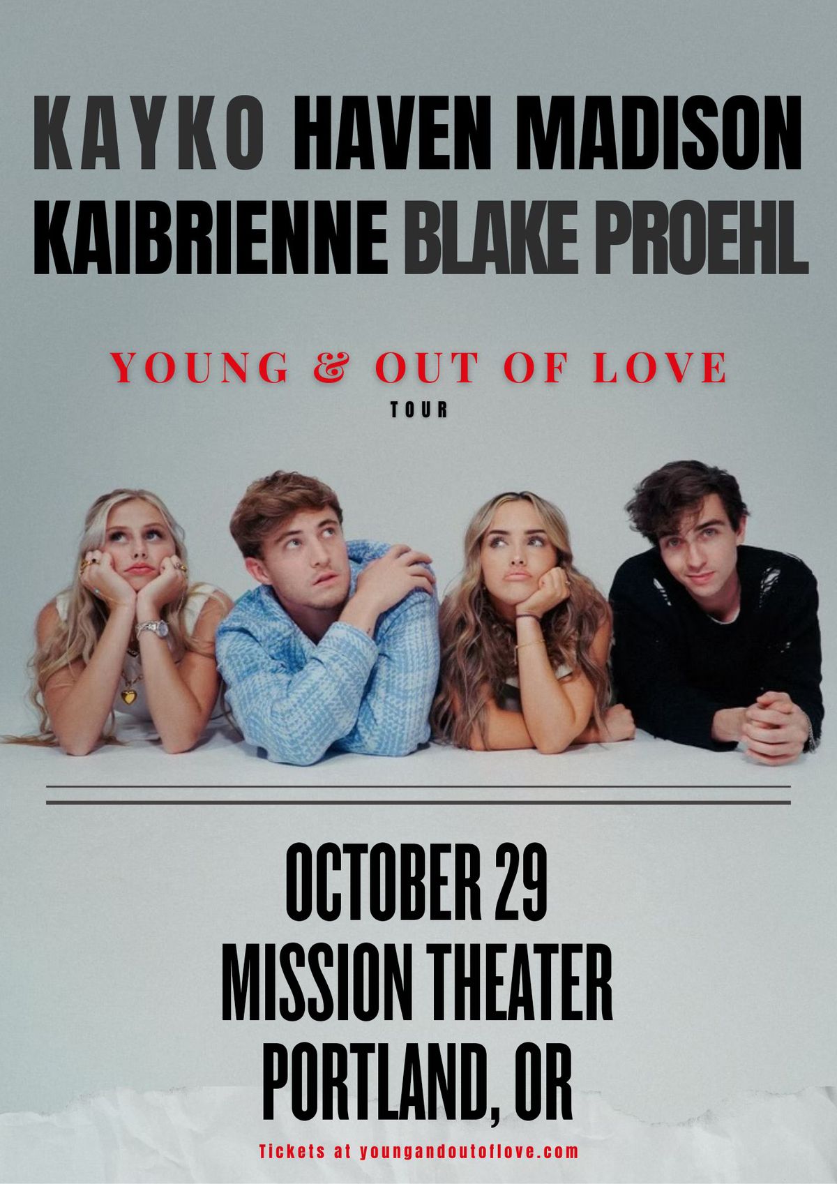 Young & Out Of Love Tour - Mission Theater - Portland, OR