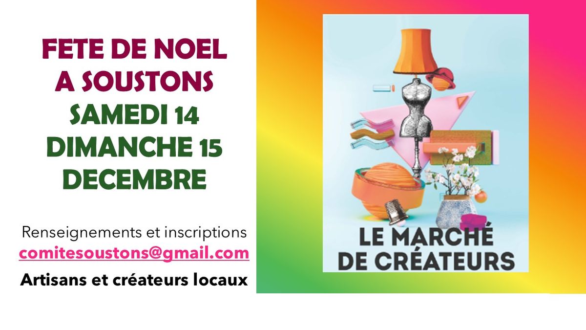 MARCHE ARTISANS ET CREATEURS DE LA FETE DE NOEL A SOUSTONS