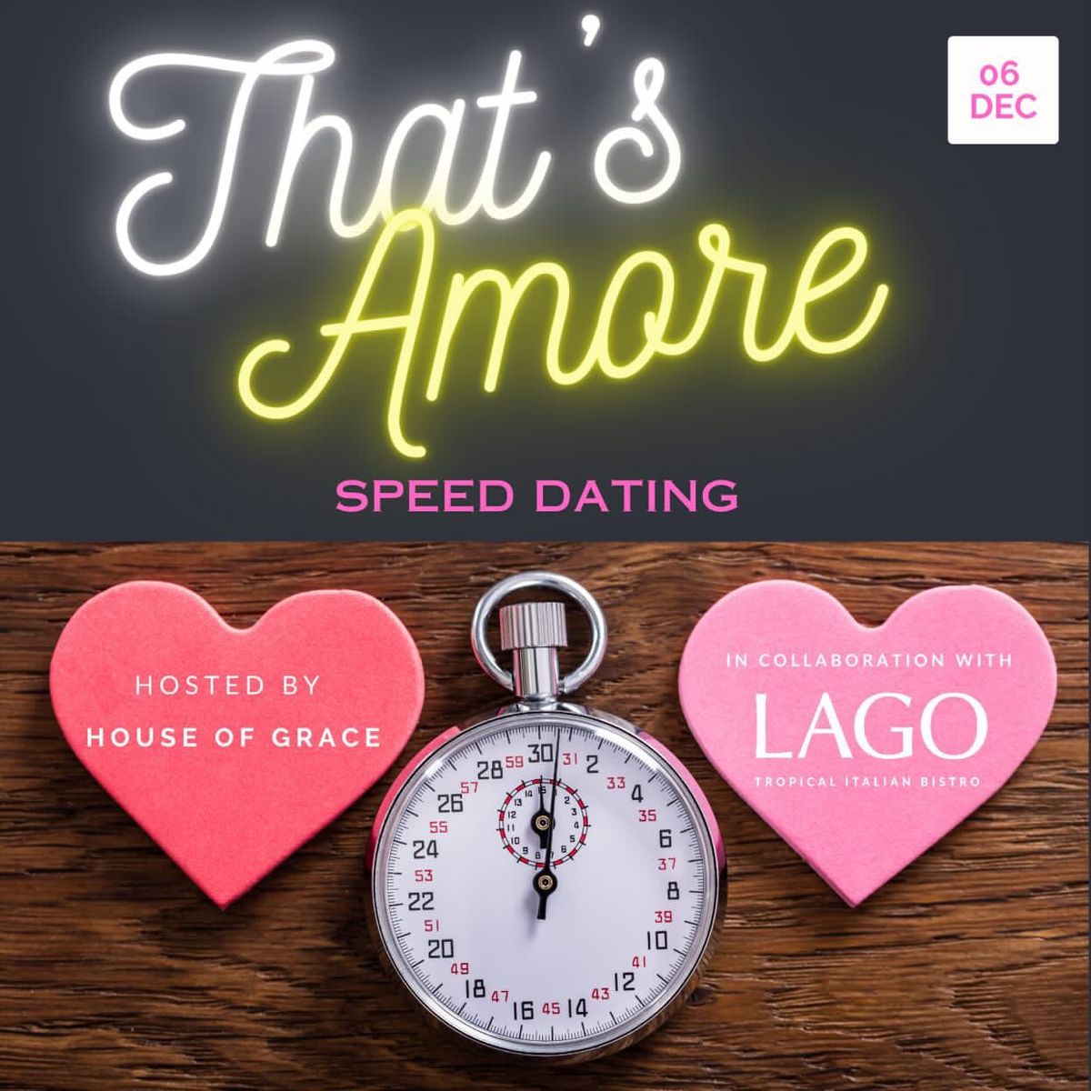 That\u2019s Amore! Speed Dating 