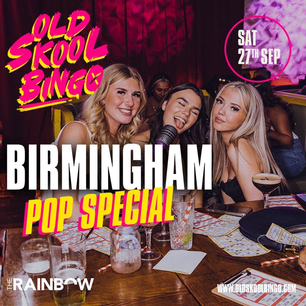 Old Skool Bingo Pop Special Sat 27th Sep Birmingham